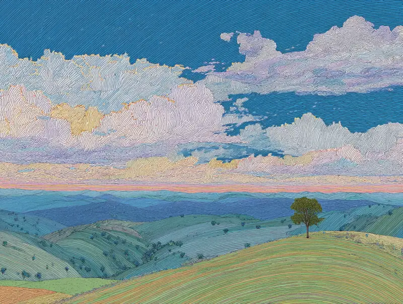 Editorial illustration for AI ethnography.