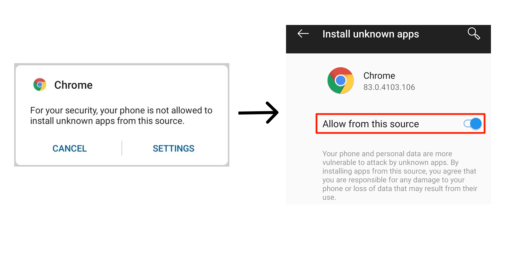 Install Echovane step